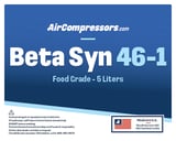 Thumbnail of Beta Syn 46 5 liters food grade synthetic air compressor oil product label